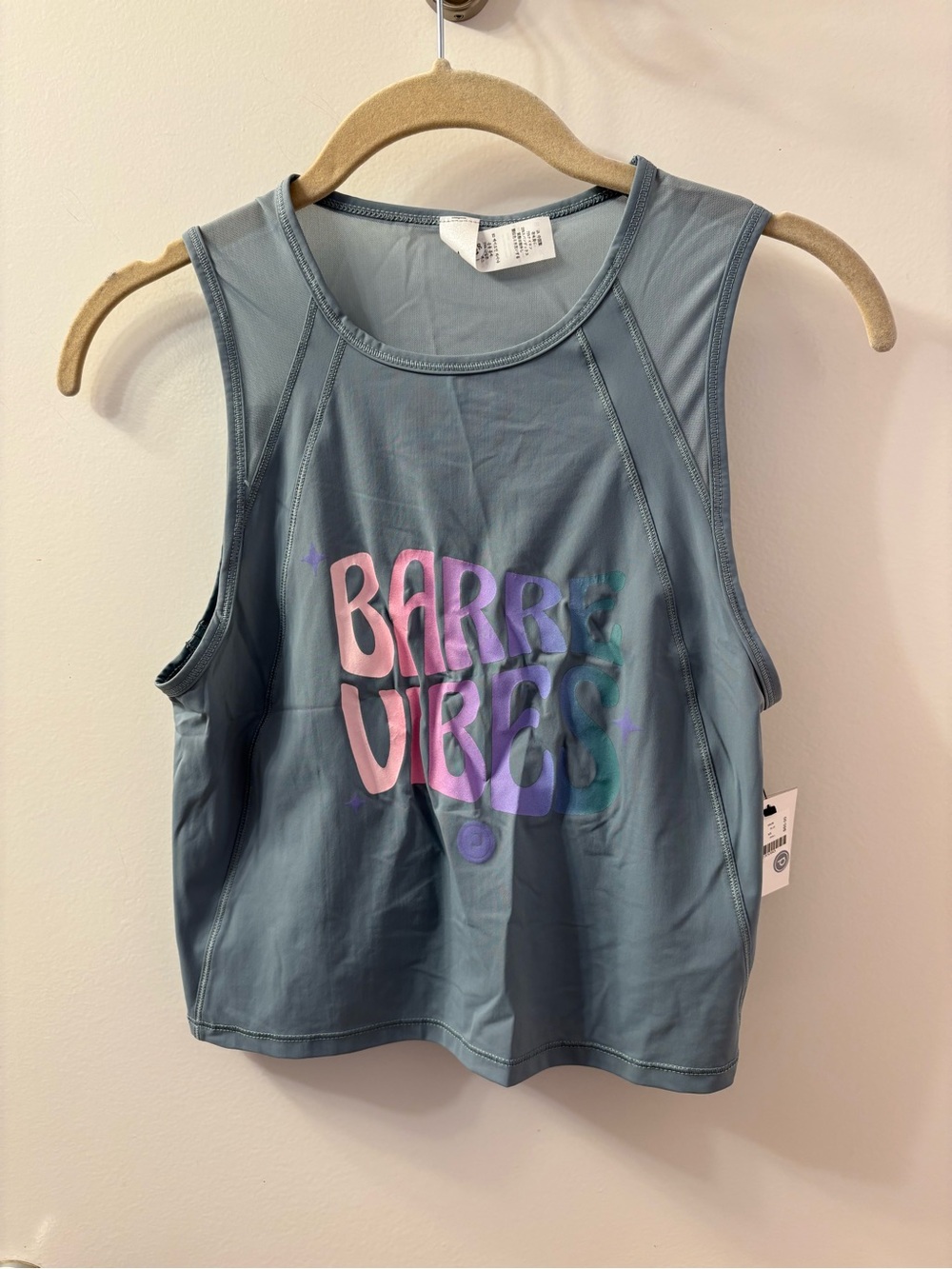 Pure Barre Slate Blue “Barre Vibes” Small NWT/PTP 16/L 17